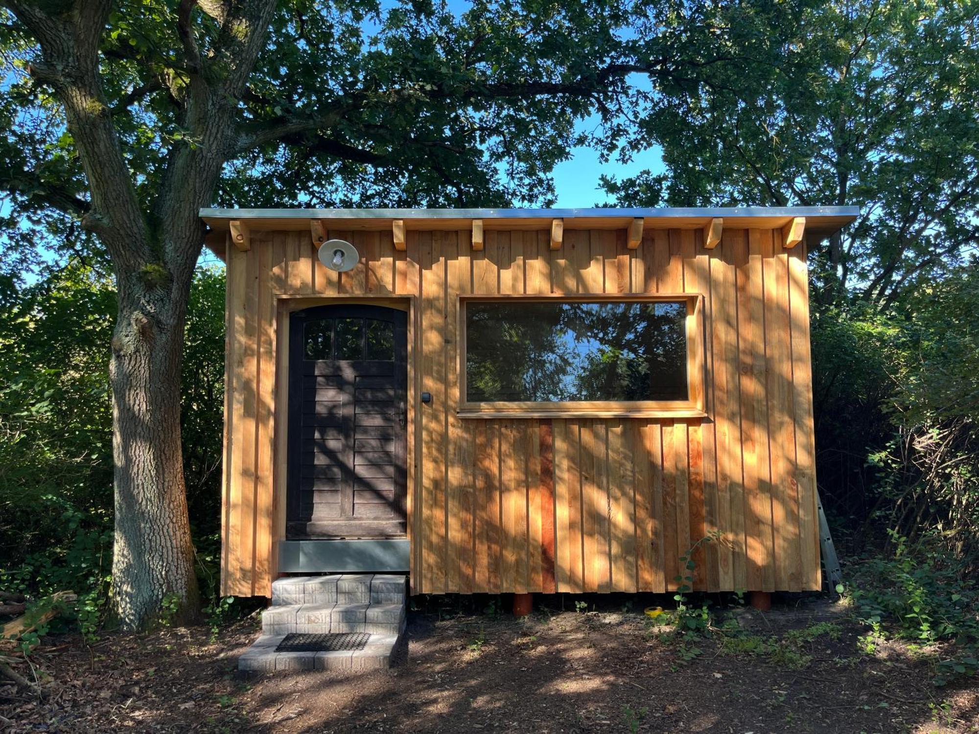 Romantisches Studio Am Waldesrand Mit Gartensauna Schwarz Экстерьер фото